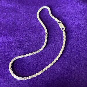 9" Italy Sterling Anklet